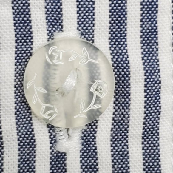 Koret Petite Embroidered Flowers & Stars Striped Top One Piece NEW Size SP - Picture 8 of 16